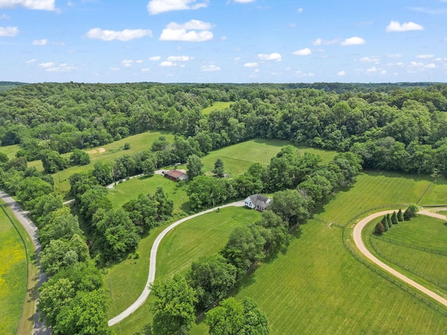 4291 Skelley Rd, Santa Fe, TN 38482 - overview of rural landscape featuring rows of crops and a heavily wooded area