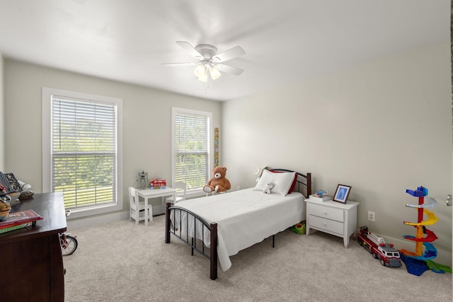 4291 Skelley Rd, Santa Fe, TN 38482 - carpeted bedroom featuring a ceiling fan