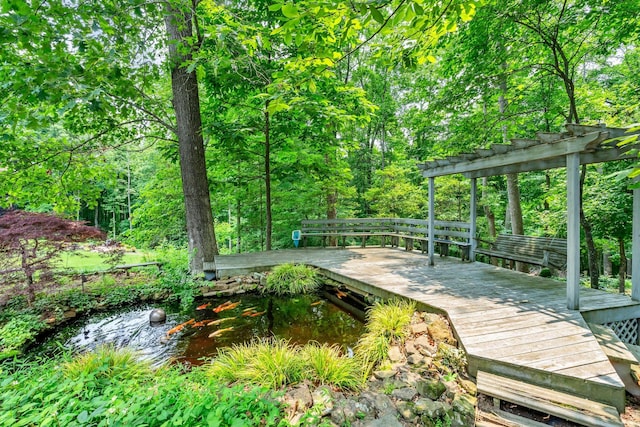 4090 Ironwood Dr, Greenbrier, TN 37073 - view of wooden terrace