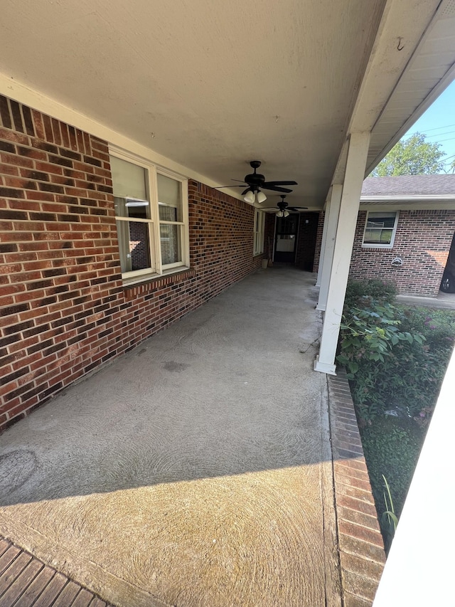 212 N 3rd St, Pulaski, TN 38478 - view of patio with a ceiling fan