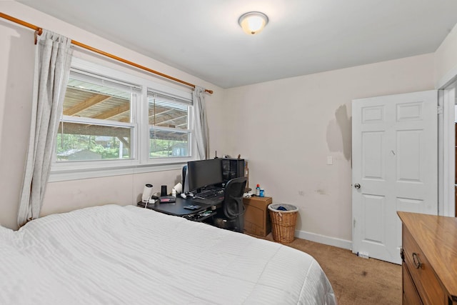 1618 Woodside Dr, Lebanon, TN 37087 - bedroom with light carpet, baseboards, and a desk
