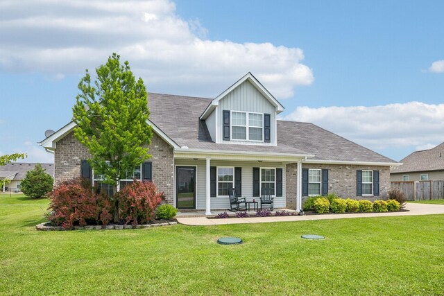 4219 Zephyr Ct, Murfreesboro, TN 37128 - view of front facade featuring covered porch and brick siding