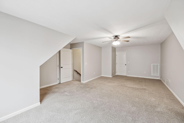 4219 Zephyr Ct, Murfreesboro, TN 37128 - bonus room featuring a ceiling fan, light carpet, and baseboards