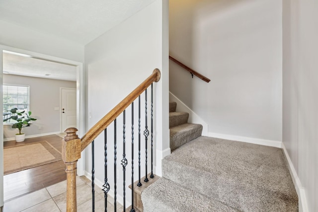 4219 Zephyr Ct, Murfreesboro, TN 37128 - stairs featuring baseboards