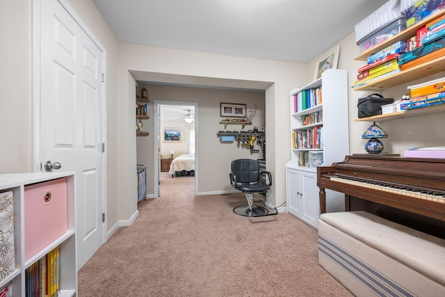 7116 Meadow View Dr, Fairview, TN 37062 - misc room featuring light carpet and a ceiling fan