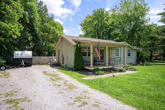 7116 Meadow View Dr, Fairview, TN 37062 - view of front of home featuring driveway, a porch, and brick siding