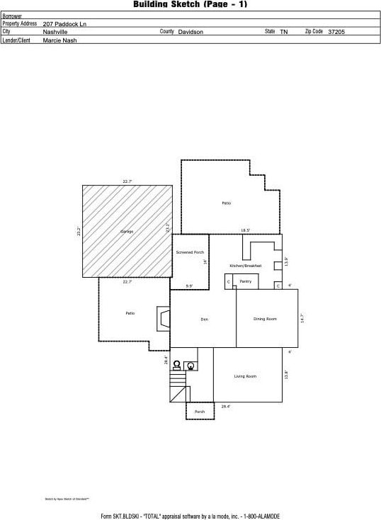 907 Paddock Park, Nashville, TN 37220 - home floor plan