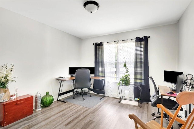 3128 Crow Rd NE, Dalton, GA 30721 - home office featuring wood finished floors