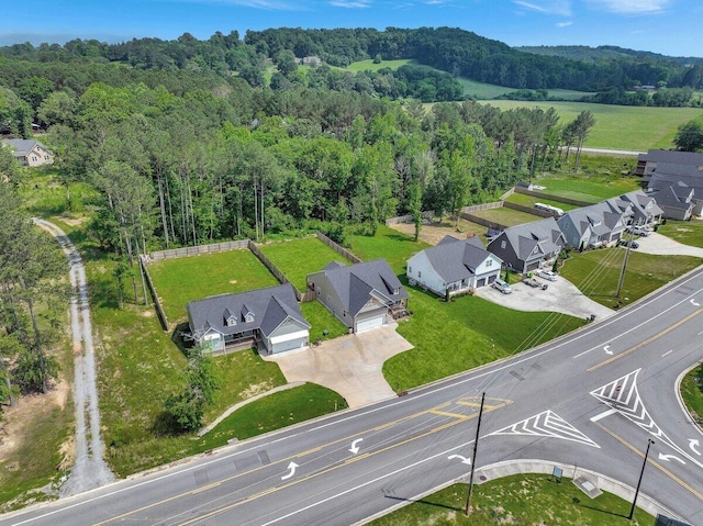 3128 Crow Rd NE, Dalton, GA 30721 - aerial view of residential area with a heavily wooded area