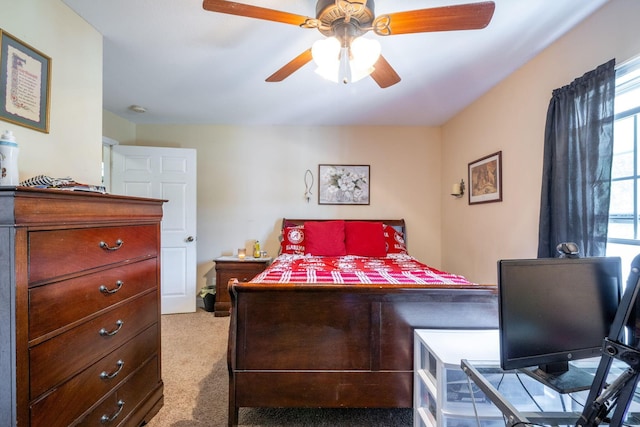 222 Bennie Camp Rd, Dunlap, TN 37327 - carpeted bedroom featuring ceiling fan