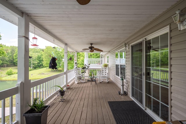 222 Bennie Camp Rd, Dunlap, TN 37327 - porch with ceiling fan