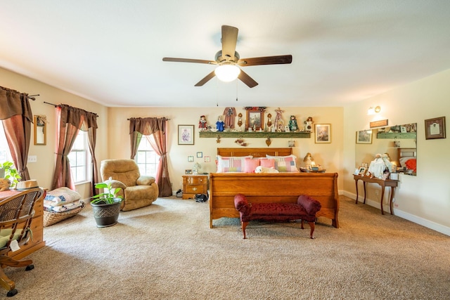 222 Bennie Camp Rd, Dunlap, TN 37327 - bedroom with carpet flooring and ceiling fan