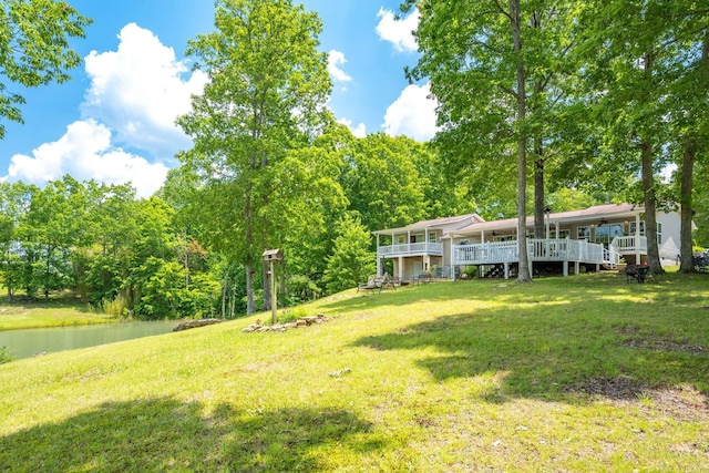 222 Bennie Camp Rd, Dunlap, TN 37327 - view of green lawn featuring a water view
