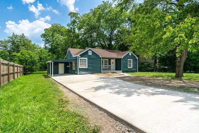 806 Drummond Dr, Nashville, TN 37211 - single story home with concrete driveway, a carport, and covered porch