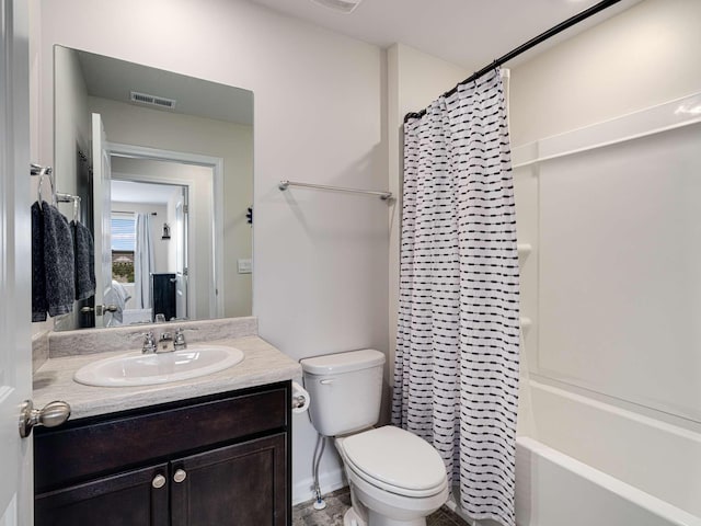 7231 Carrie Ct, Antioch, TN 37013 - full bath with vanity, toilet, and shower / bathtub combination with curtain