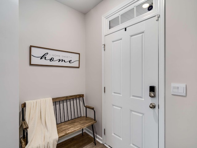 7231 Carrie Ct, Antioch, TN 37013 - entryway featuring dark wood-type flooring and baseboards