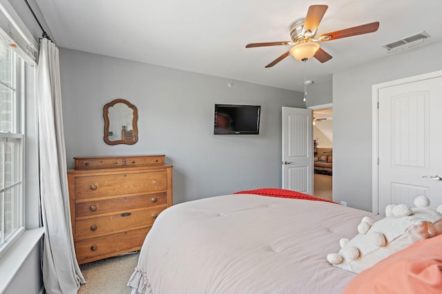 1071 Muna Ct, Spring Hill, TN 37174 - bedroom featuring light carpet and ceiling fan