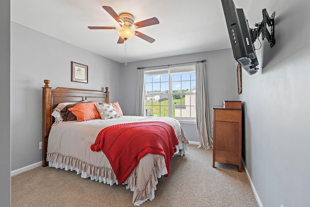 1071 Muna Ct, Spring Hill, TN 37174 - bedroom featuring carpet, baseboards, and a ceiling fan