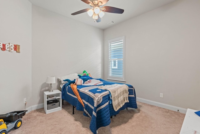 1210 Proprietors Pl, Murfreesboro, TN 37128 - bedroom with carpet flooring, baseboards, and a ceiling fan