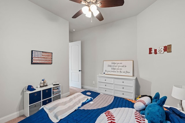 1210 Proprietors Pl, Murfreesboro, TN 37128 - carpeted bedroom with baseboards and a ceiling fan
