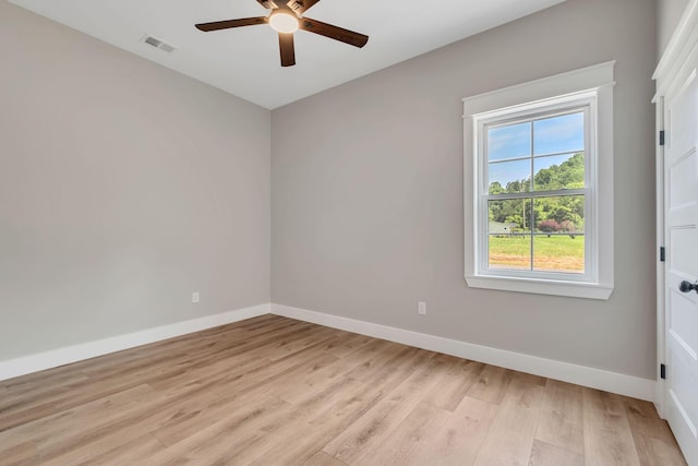 53 Kemp Hollow Rd, Pleasant Shade, TN 37145 - unfurnished room with ceiling fan and light wood-type flooring