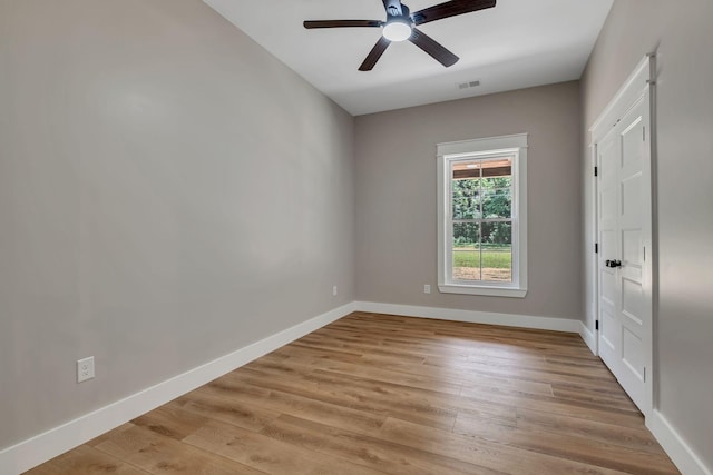 53 Kemp Hollow Rd, Pleasant Shade, TN 37145 - unfurnished bedroom featuring light wood finished floors and a ceiling fan