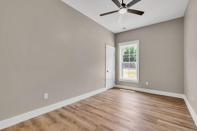 53 Kemp Hollow Rd, Pleasant Shade, TN 37145 - unfurnished room with ceiling fan and light wood-type flooring