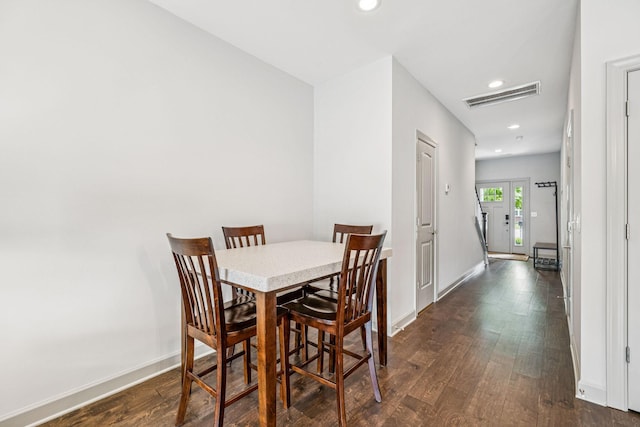 2342 N Tennessee Blvd Unit 1203, Murfreesboro, TN 37130 - dining space featuring recessed lighting, dark wood-style flooring, and baseboards