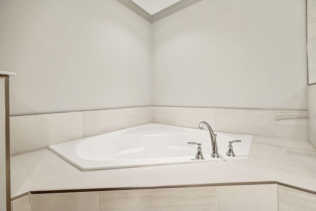 2342 N Tennessee Blvd Unit 1203, Murfreesboro, TN 37130 - full bathroom with a garden tub and ornamental molding
