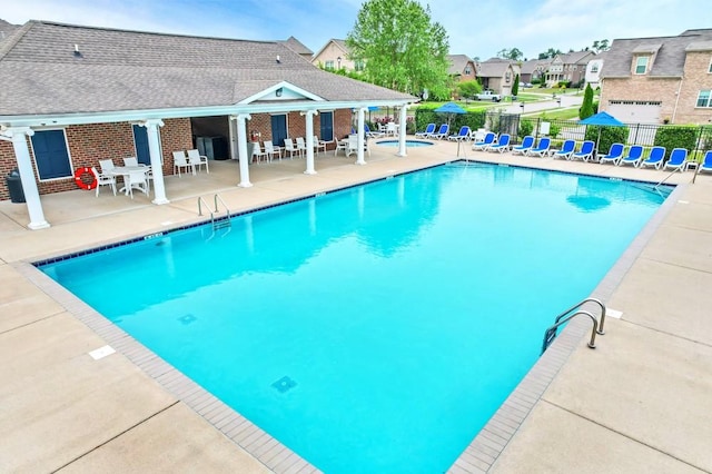 2005 Keene Cir, Spring Hill, TN 37174 - community pool with a patio area and a residential view