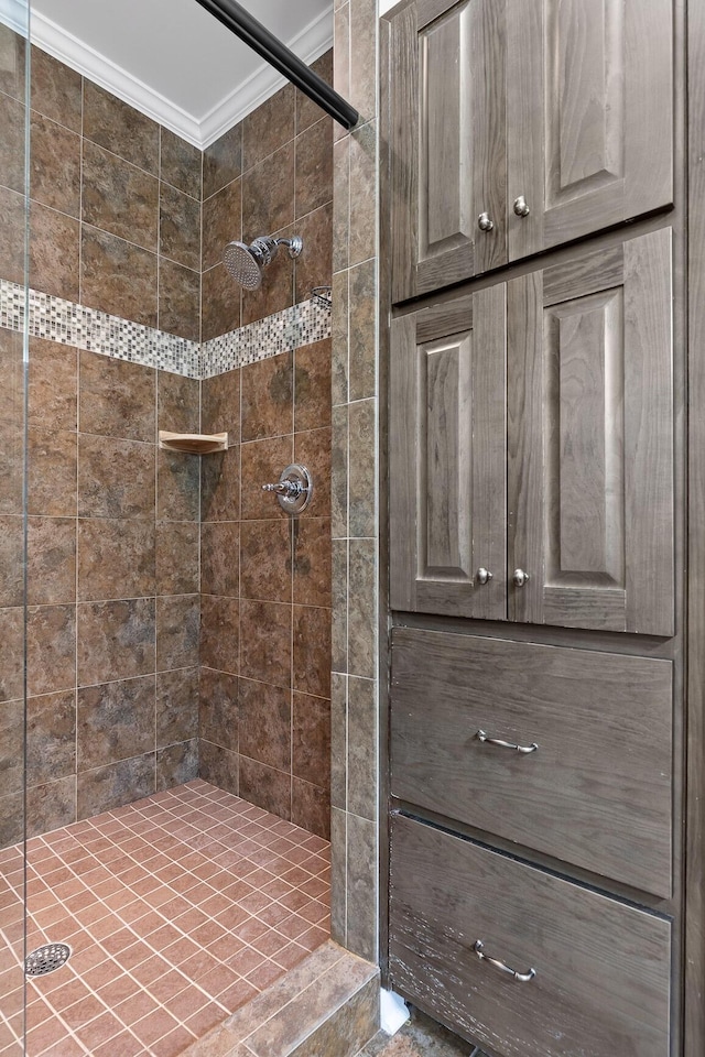 808 Willcrest Dr, Chattanooga, TN 37405 - full bath with a stall shower and ornamental molding
