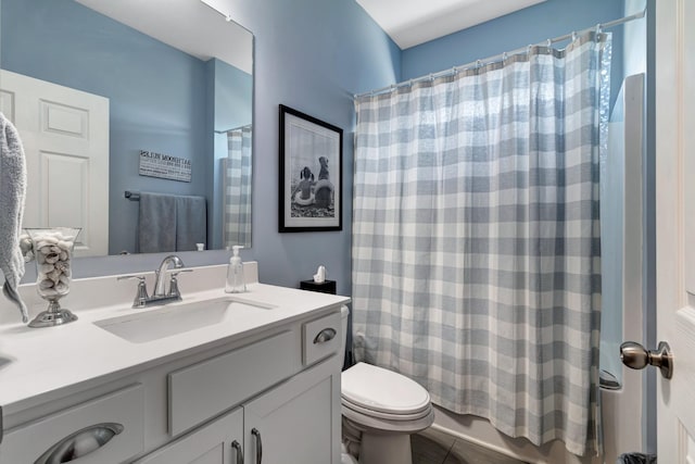 566 Oakvale Ln, Mount Juliet, TN 37122 - full bath with vanity, toilet, and shower / bath combo