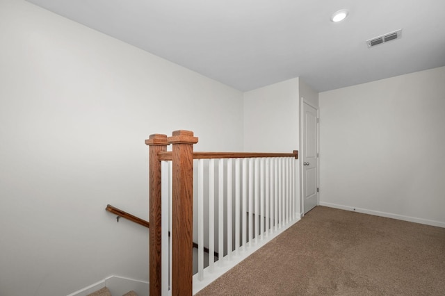1113 Dunkirk Ln, Murfreesboro, TN 37129 - stairway with carpet flooring, baseboards, and recessed lighting