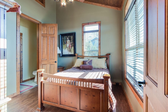 0 Fletcher Rd, Gruetli Laager, TN 37339 - bedroom with lofted ceiling, wood finished floors, and baseboards