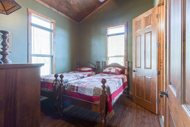 0 Fletcher Rd, Gruetli Laager, TN 37339 - bedroom with vaulted ceiling, wood finished floors, and wooden ceiling