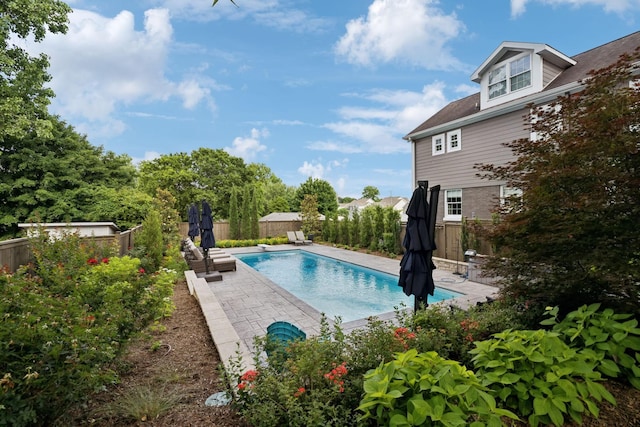 303 Avondale Dr, Franklin, TN 37064 - view of swimming pool featuring a fenced backyard and a patio area