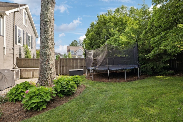 303 Avondale Dr, Franklin, TN 37064 - view of yard with a trampoline