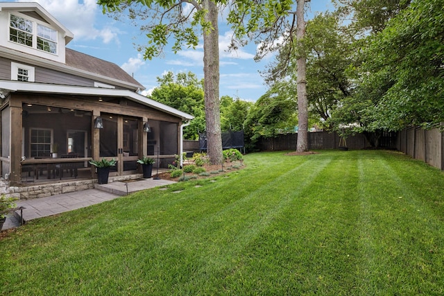 303 Avondale Dr, Franklin, TN 37064 - view of yard with a sunroom