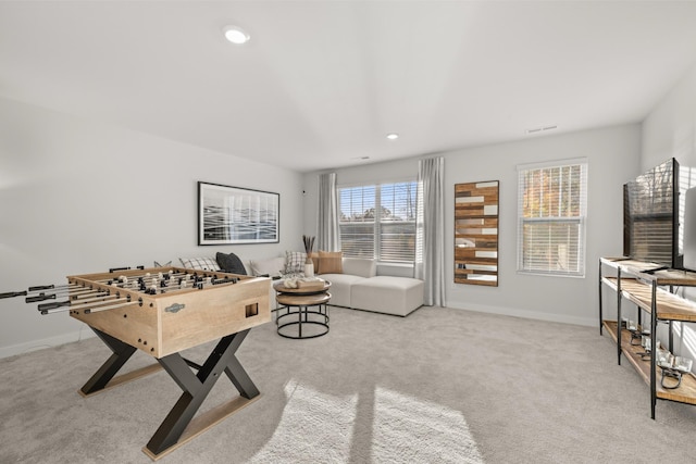 7218 Hanworth St, Fairview, TN 37062 - rec room with carpet, baseboards, and recessed lighting