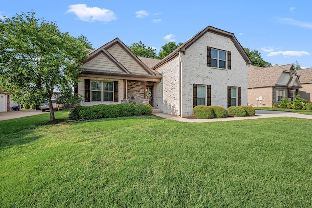 2743 Crowne Pointe Dr, Murfreesboro, TN 37130 - view of front facade featuring a front lawn and brick siding