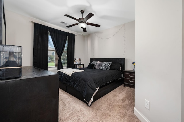 2743 Crowne Pointe Dr, Murfreesboro, TN 37130 - bedroom with light carpet and a ceiling fan