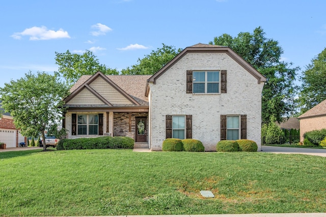 2743 Crowne Pointe Dr, Murfreesboro, TN 37130 - view of front of home with a front lawn and brick siding