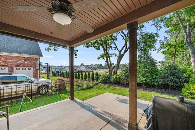 2743 Crowne Pointe Dr, Murfreesboro, TN 37130 - view of patio featuring ceiling fan