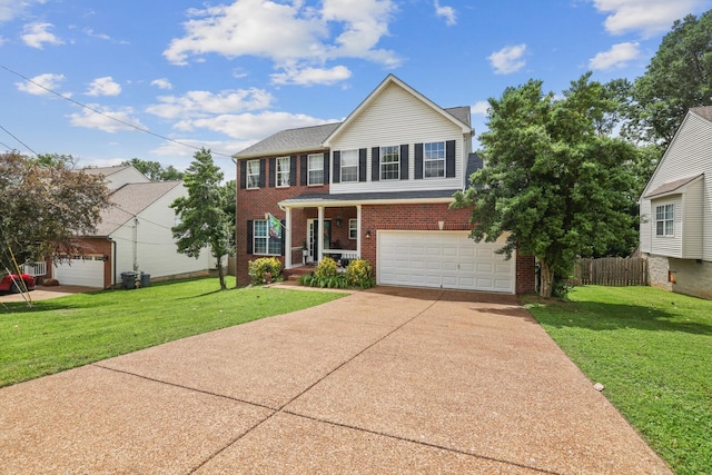 1514 Cardinal Ln, Mount Juliet, TN 37122 - view of front facade with brick siding, concrete driveway, and an attached garage