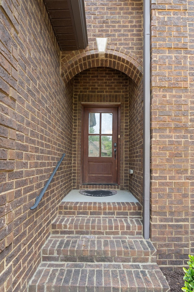 3006 Gracie Ann Dr, Greenbrier, TN 37073 - doorway to property with brick siding