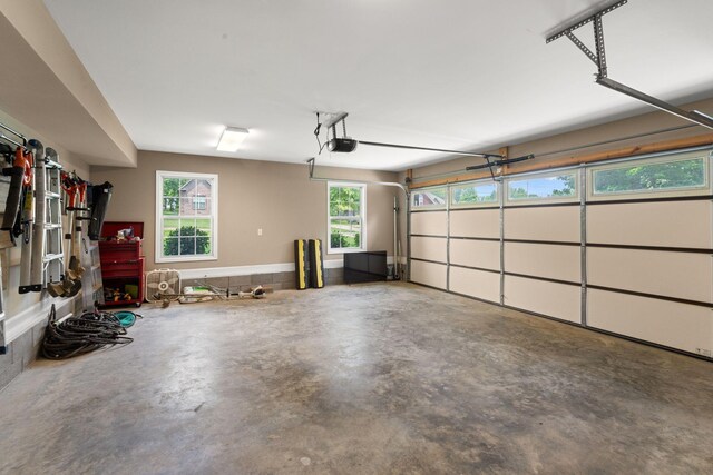 3006 Gracie Ann Dr, Greenbrier, TN 37073 - garage featuring a garage door opener