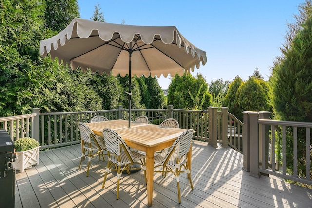 403 Butterfly Ct, Franklin, TN 37069 - wooden terrace featuring outdoor dining area