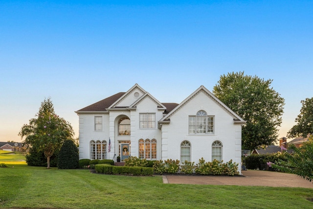 403 Butterfly Ct, Franklin, TN 37069 - view of front facade with a front lawn and brick siding