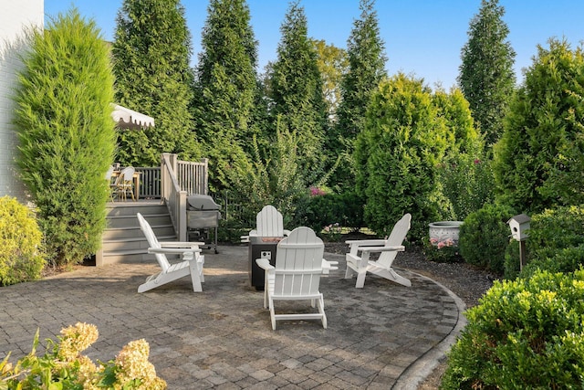 403 Butterfly Ct, Franklin, TN 37069 - view of patio featuring stairs and a wooden deck