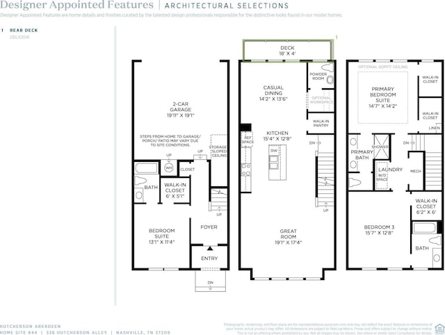 336 Hutcherson Aly, Nashville, TN 37209 - home floor plan